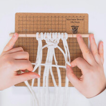 Makramee-Brett und Stecknadeln für Knüpfprojekte, DIY-Flechtbrett, Stecknadeln und Lineal für Makramee-Bastelarbeiten