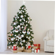 20 Stück DIY Hängende Dekokugeln für den Weihnachtsbaum, Christbaumschmuck, Weihnachtsdeko, Weihnachtskugeln