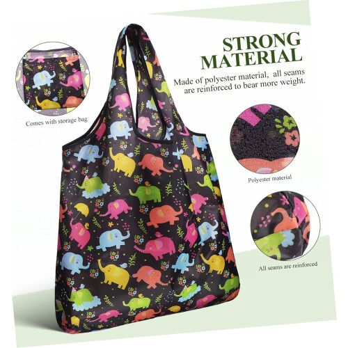 14 Pcs saco senhoras Tote bolsas bolsas de compras de mercearias