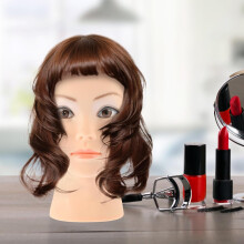 Professionele pruikenstandaard/kale mannequin voor het maken van pruiken, demonstraties en cosmetologietrainingen.
