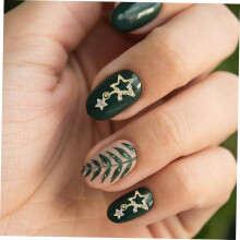 30 st. Pentagram Nageldekoration Stjärnformade Metallberlocker för Manikyr Nagel Strass Dekorativa Berlocker