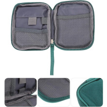 Bolsa de primeiros socorros casa pequena Oxford pano verde saco de medicina zíper liso