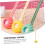 Silicone Long Handle Back Scrubber Yellow Sponge Exfoliating Bath Brush 4
