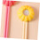 Silicone Long Handle Back Scrubber Yellow Sponge Exfoliating Bath Brush 6