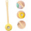 Silicone Long Handle Back Scrubber Yellow Sponge Exfoliating Bath Brush 7
