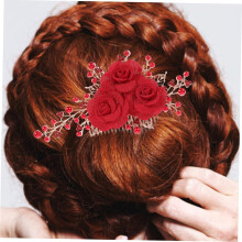 Bruidshaarkam met bloemen, elegante haaraccessoires voor vrouwen, geschikt voor bruiloften, verlovingen en speciale gelegenheden.