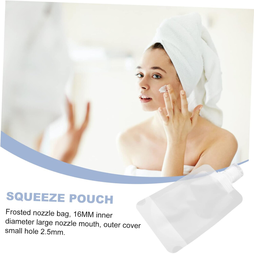 Hkhbjs 15Pcs Squeeze Pouch Makeup Packing Bag Travel Toiletry Bag For Lotion Hanging Leak Design