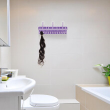 Siliconen pruikenhouder, wandhanger voor pruiken, multifunctionele badkamerorganizer, eenvoudig te installeren zonder boren.