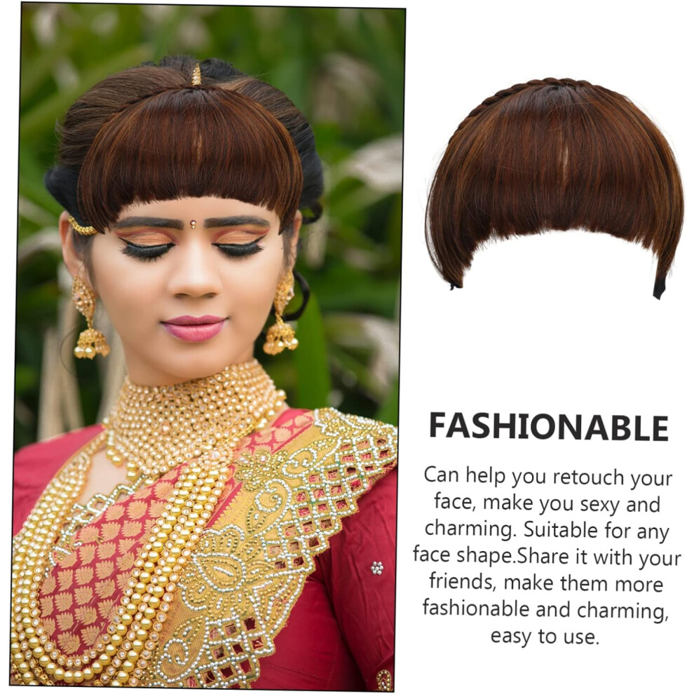 Hkhbjs Unisex Lady Front Bangs French-Style Charming Bangs Invisible Wigs For Women Fashion Hair Accessory