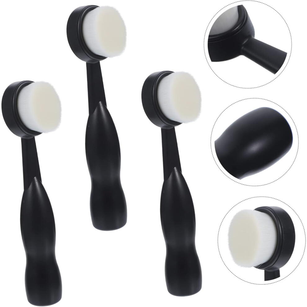 Hkhbjs 3Pcs Self Standing Facial Cleansing Brush Face Washing Scrubbers Manual Cleaning Tools For Face Exfoliation
