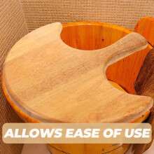 Wooden Foot Basin Lid Replacement for and Practical Foot Bath Cover for Relaxation and Health for Bathroom and Sauna Use