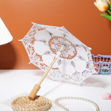 Kanten parasol, bruidsparaplu voor fotografie, parasolaccessoire, bruiloft, decoratie en feest