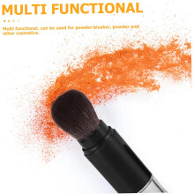 Dual-sided Angled Powder and Blush Makeup Brush with Protective Cover