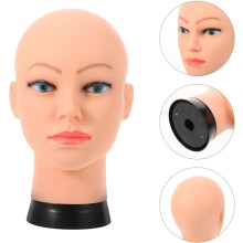Perückenkopf für Frauen, Schaufensterpuppe, Glatzenpuppenkopf, professioneller Kosmetikkopf für Frauen, Puppenkopf