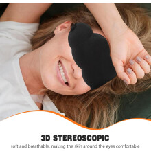 Cute Cloud Sleep Mask Eye Blindfold for Women Black for Office Naps and Travel