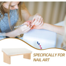 Braço de almofada de mão de arte das unhas para salão de manicure fornece material de couro falso apoio confortável para tecnologia das unhas