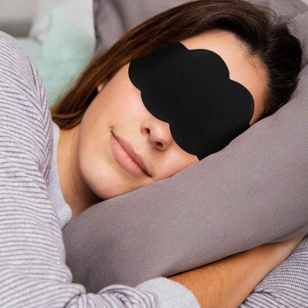 Hkhbjs Black Cute Cloud Sleep Mask Eye Blindfold For Women For Office Naps And Travel