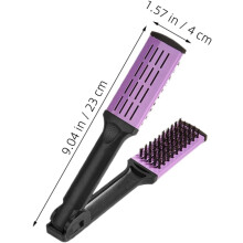 Haarstyling-Werkzeug V-förmiger Haarglätterkamm Multifunktionale Borsten PC-Material Reduziert statische Aufladung Leichtes Styling-Werkzeug