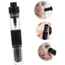 2 pennelli per trucco a pressione, retrattili, per cipria, con applicatore riutilizzabile in flacone spray.