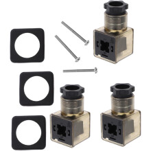 Kontrolka rozvodnej skrinky solenoidu, 3-kolíkový konektor, kontrolka, čajová PP guma pre solenoidové ventily