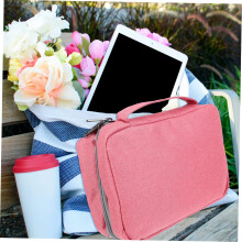 Hanging Toiletry Bag Zipper Small Travel Bag for Makeup Pouch Women Men for Airplane Hotel Bathroom
