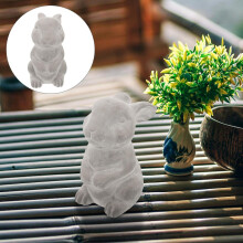 Kreative Hasenfigur aus Zement für Garten und Haus, Außendekoration aus Zementmaterial für die Landschaftsgestaltung