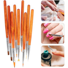 9-teiliges Nagelkunst-Pinselset mit professionellen Liner-Stiften für atemberaubende Nageldesigns – einfach anzuwendende Maniküre-Werkzeuge