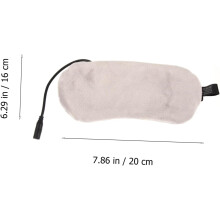 Mască de ochi cu control al temperaturii USB pentru dormit, compresă caldă cu abur, mască electronică pentru ochi, gri