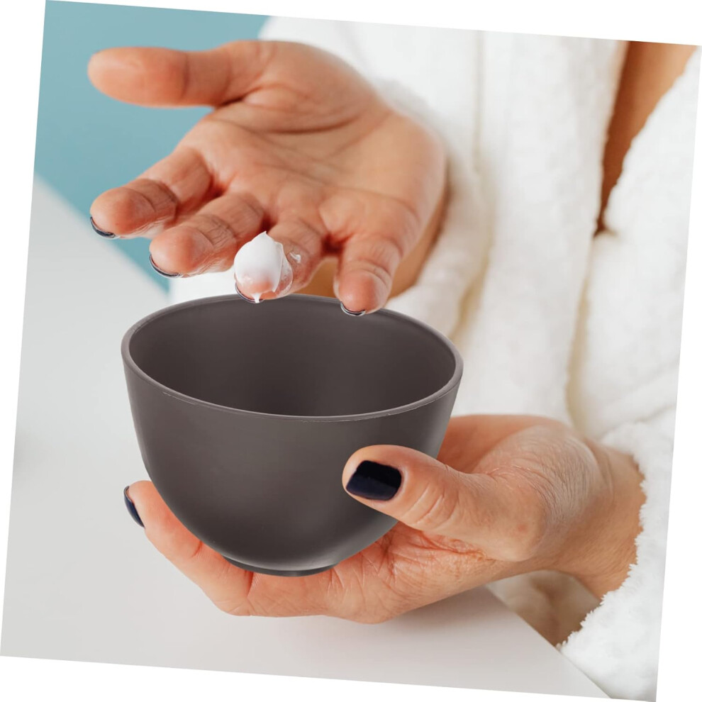 Hkhbjs 1Set Silicone Facial Mask Mixing Bowl With Stirring Stick Heat-Resistant Non-Stick Wax Pot