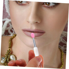 2 sets siliconen lipapplicators met deksel, lippenstiftapplicatorborstelset voor make-up, 6 stuks*2