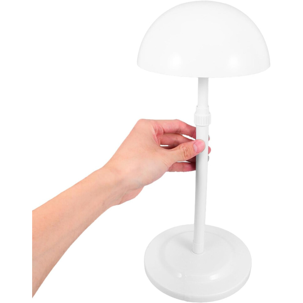 Hkhbjs 2Pcs Adjustable Plastic Hat Stand Dome Shape, Multipurpose Cap Organizer And Wig Holder Rack
