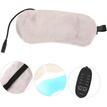 Maska na oczy USB z regulacją temperatury do spania, elektroniczna maska na oczy z gorącym kompresem parowym, szara