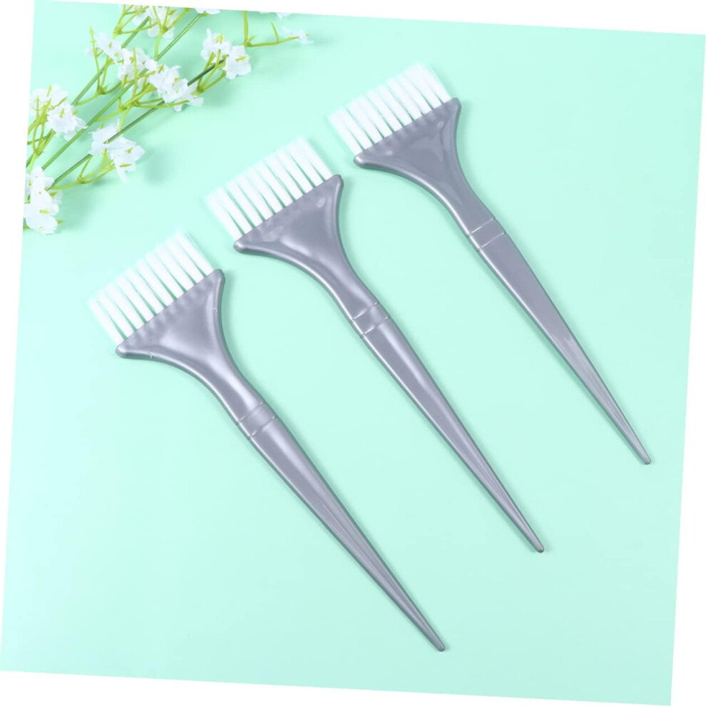 Hkhbjs Silver 10Pcs Hair Dye Applicator Brush Nylon Bristles Brushes For Hair Coloring Salon Accessory For Treatment Application