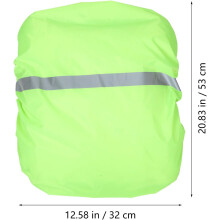 Gut sichtbare, wasserdichte Rucksack-Regenhülle mit Reflektorstreifen und rutschfestem Schnallenverschluss