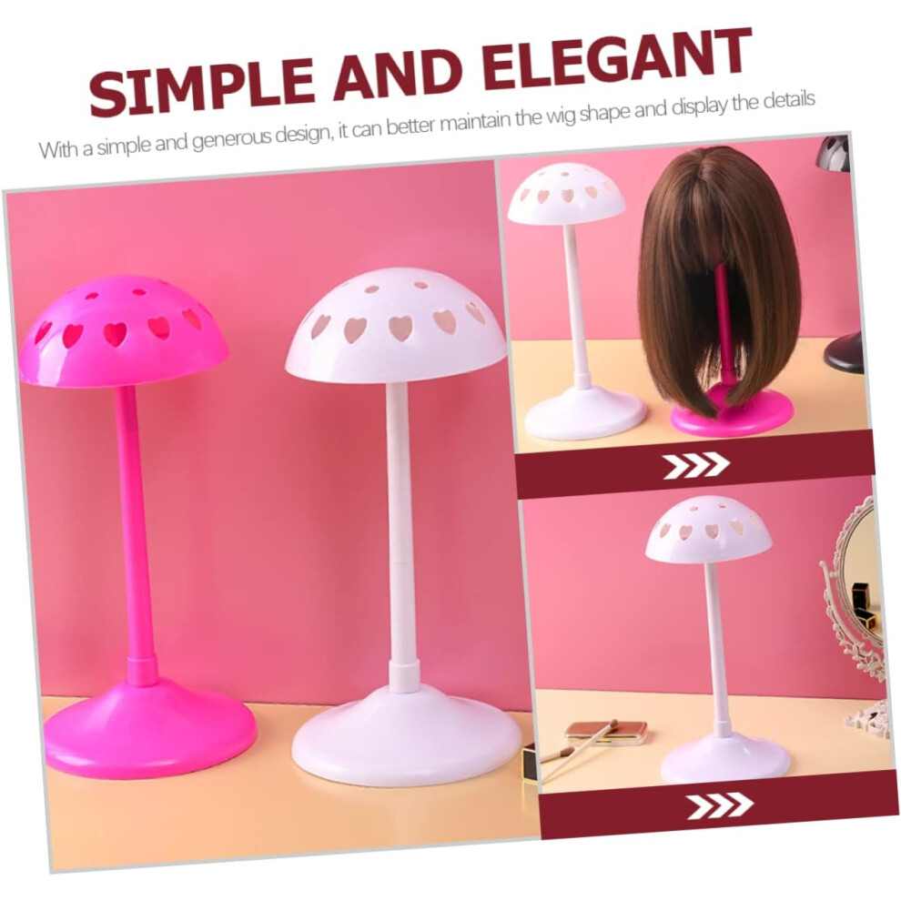 Hkhbjs 2Pcs Wig Display Stand Wig Styling Stand For Hairpiece Display And Hair Accessories Organiser