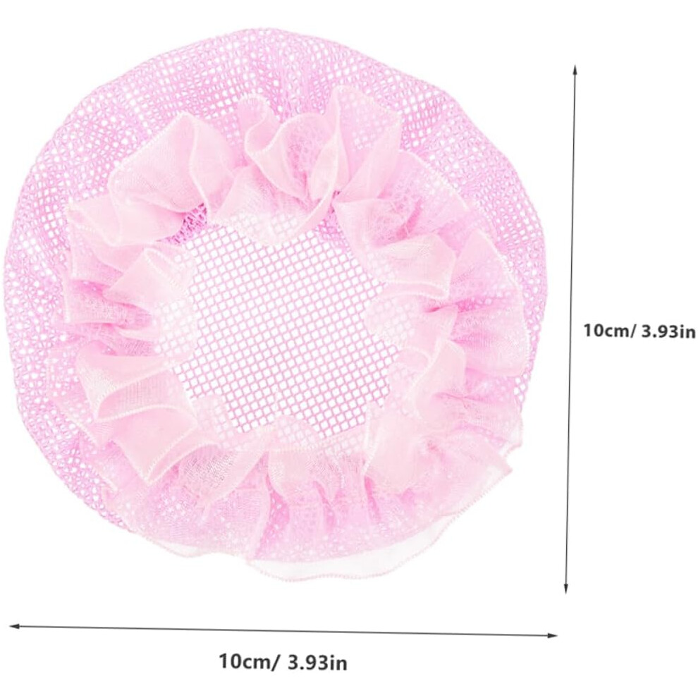 Hkhbjs Pink 10Pcs Invisible Hair Bun Nets For Women Ballet Dance Hair Covers Elastic Wraps For Secure Updo And Care