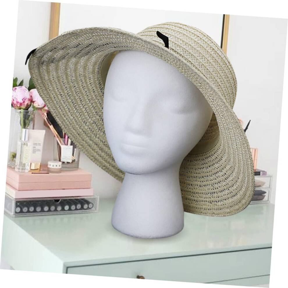 Hkhbjs 2Pcs Bald Cap Wig Display Rack Hat Stand Styling Wig Mannequin Head Holder For Home