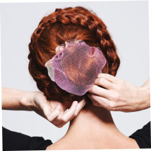10 stuks roze onzichtbare haarnetjes voor dames, geschikt voor balletdansen. Elastische haarnetjes voor een veilige opgestoken look en verzorging.