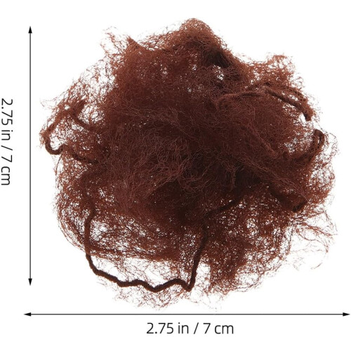 10pcs Invisible Elastic Hair Bun Nets 7mm Mesh Brown Hair Nets 1