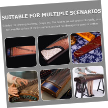 Stück Guzheng Reinigungsbürste Instrumentenreiniger mit ergonomischem Griff zur gründlichen Reinigung von Musikinstrumenten, Farbe zufällig