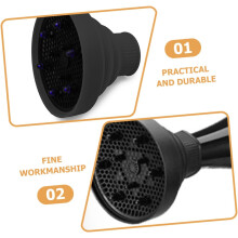 Portable Silicone Hair Dryer Diffuser for Curly Hair with Time-saving Styling and Heat Protection