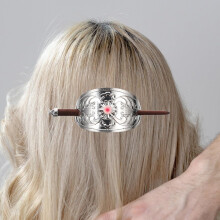 Retro-Haarnadel, Vintage-Haarknotenmanschette, Haarstyling-Tools für Damen, kreative geometrische Haarnadel-Accessoires für hohen Pferdeschwanz