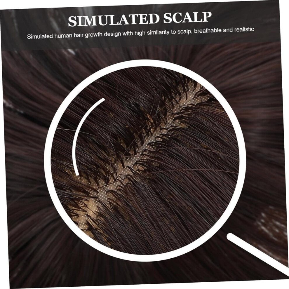 Hkhbjs Unisex Hair Topper For Women Synthetic Hair Piece Thinning Hairpiece Wiglet Invisible Hairpiece Add Volume And Coverage