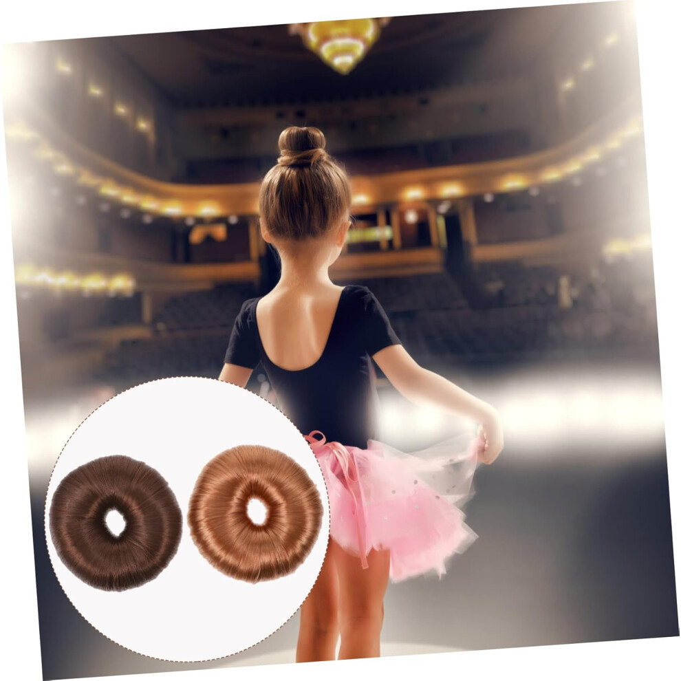 Hkhbjs 2Pcs Hair Bun Shaper Tool Elastic Hair Ties For Stylish Updos And Fullness For Ponytails And Messy Buns To Use