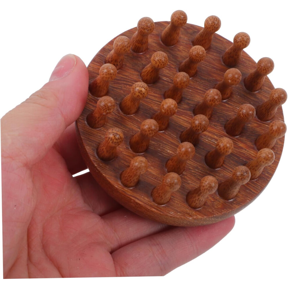 Hkhbjs 2Pcs Scalp Massage Comb Wooden Scalp Massager Hair Brush Portable Comb