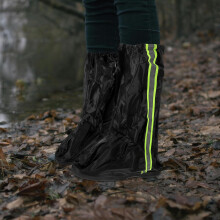 Wasserdichte, nicht robuste Oxford-Schuhüberzüge für Damen und Herren, aus Stoff, leicht zu reinigen, für Stiefel, schwarz
