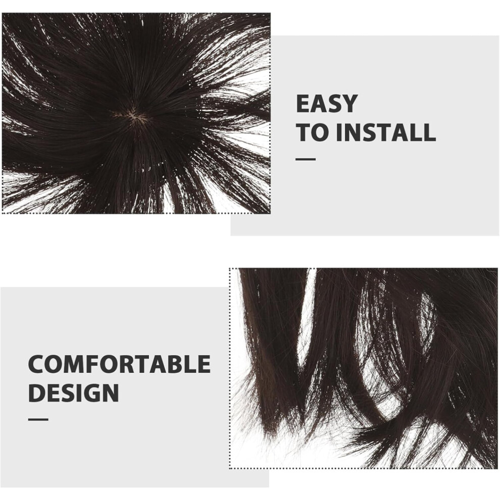 Hkhbjs Unisex Hair Topper For Women Short Hair Volume Topper Synthetic Invisible Hairpiece Wiglet