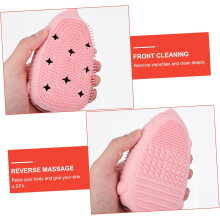 Perie de baie din silicon, perie de duș de uz casnic pentru exfolierea pielii, masaj util pentru baie corporală, scrubber ca scrubber pentru spate