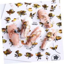 6 stuks nagelstickers voor dames, creatieve stickers voor nageldecoratie, zelfklevende stickers voor kunstzinnige nagelkunst