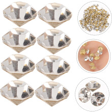 1 Packung Strasssteine Nail Art Charms für die Maniküre-Dekoration Ab Flatback Gems